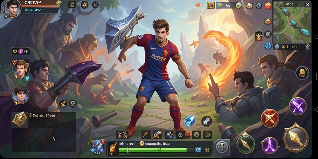 Tampilan menarik dalam gameplay MMORPG CR7VIP.