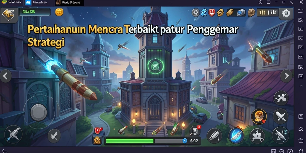 Gameplay seru di GILA138 dengan pertahanan menara yang strategis.
