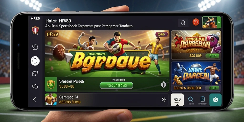 Tampilan gameplay HR89 saat pengguna memasang taruhan di aplikasi Sportsbook.