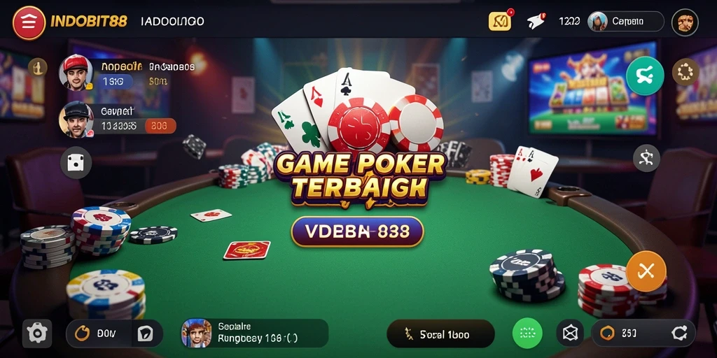 Screenshot <strong>INDOBIT88</strong> yang menunjukkan aksi seru permainan Poker.