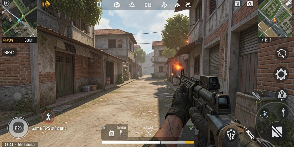 Tangkapan layar gameplay TPS yang mendebarkan di RR44.