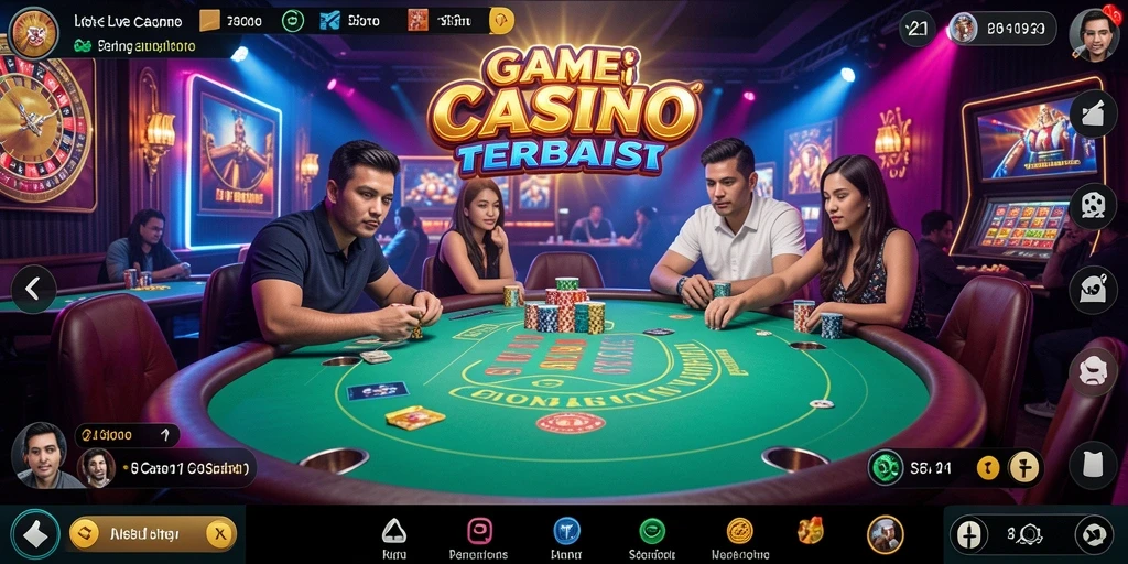 Gameplay seru dan interaktif di V21 dengan dealer langsung.