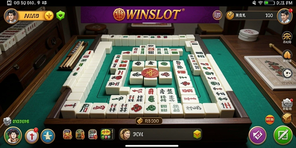 Screenshot WINSLOT menampilkan gameplay Mahjong yang memukau dan menarik.